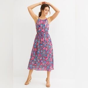 Gilli Floral Halter Midi Dress Size S